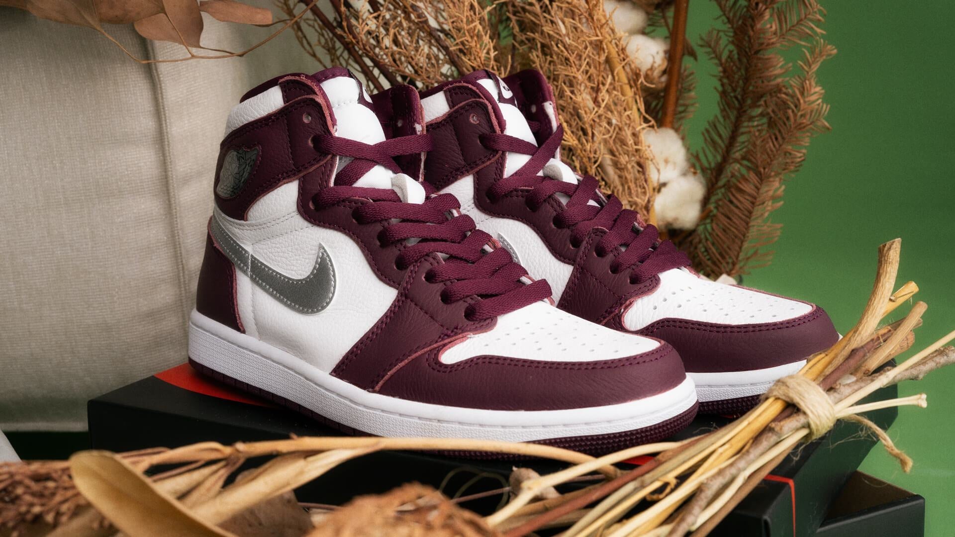 Forget-me-nots Nike Air Jordan 1 High OG “Bordeaux" with Fur Collection-Forget-me-nots Online Store