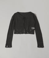 Double Sheer Cardigan-PERVERZE-Forget-me-nots Online Store