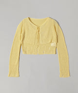 Double Sheer Cardigan-PERVERZE-Forget-me-nots Online Store