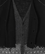 Lambs-Wool Layered Knit Vest-PERVERZE-Forget-me-nots Online Store