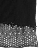 Lambs-Wool Layered Knit Vest-PERVERZE-Forget-me-nots Online Store