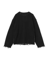 Lambs-Wool Layered Knit Cardigan-PERVERZE-Forget-me-nots Online Store