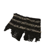 Fluffy-Trim Mesh Knit Apron-PERVERZE-Forget-me-nots Online Store