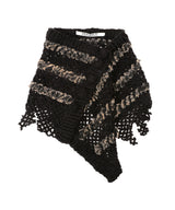 Fluffy-Trim Mesh Knit Apron-PERVERZE-Forget-me-nots Online Store