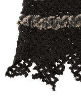 Fluffy-Trim Mesh Knit Apron-PERVERZE-Forget-me-nots Online Store