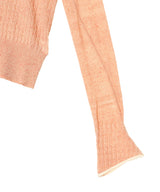 Silk Thin Cable Knit Cardigan-PERVERZE-Forget-me-nots Online Store