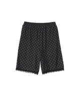 Lace-Trim Loose Slip Shorts-PERVERZE-Forget-me-nots Online Store