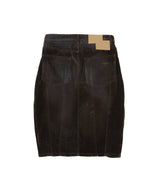 Flocky Denim Skirt