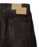 Flocky Denim Skirt