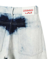 Wide Denim Jean - Waisted-Charles Jeffrey Loverboy-Forget-me-nots Online Store