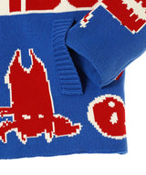 Knitted Puffer Jacket-Charles Jeffrey Loverboy-Forget-me-nots Online Store