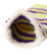 Fluffy Striped Gloves-Charles Jeffrey Loverboy-Forget-me-nots Online Store