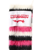 Fluffy Striped Gloves-Charles Jeffrey Loverboy-Forget-me-nots Online Store