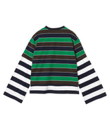 Patch Long Sleeve 2-In-1 Tee-Charles Jeffrey Loverboy-Forget-me-nots Online Store