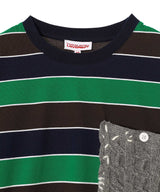 Patch Long Sleeve 2-In-1 Tee-Charles Jeffrey Loverboy-Forget-me-nots Online Store