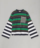 Patch Long Sleeve 2-In-1 Tee-Charles Jeffrey Loverboy-Forget-me-nots Online Store