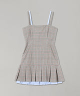 Pleated Mini Dress-Charles Jeffrey Loverboy-Forget-me-nots Online Store