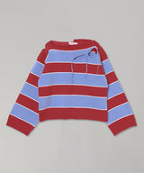 Slash Stripe Jumper-Charles Jeffrey Loverboy-Forget-me-nots Online Store