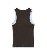 Double Logo Tank Top-Charles Jeffrey Loverboy-Forget-me-nots Online Store