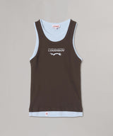 Double Logo Tank Top-Charles Jeffrey Loverboy-Forget-me-nots Online Store