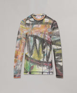 Powermesh Top-Charles Jeffrey Loverboy-Forget-me-nots Online Store