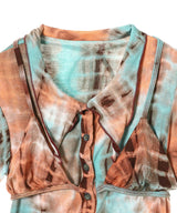 Bra Layered Shirt Top-PERVERZE-Forget-me-nots Online Store