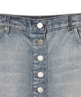 Multiflex Blue Denim Skirt-courrèges-Forget-me-nots Online Store