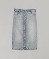 Multiflex Blue Denim Skirt-courrèges-Forget-me-nots Online Store