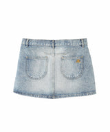 Multiflex Blue Denim Mini Skirt-courrèges-Forget-me-nots Online Store