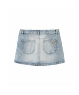 Multiflex Blue Denim Mini Skirt-courrèges-Forget-me-nots Online Store