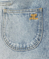 Multiflex Blue Denim Mini Skirt-courrèges-Forget-me-nots Online Store