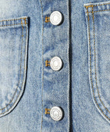 Multiflex Blue Denim Mini Skirt-courrèges-Forget-me-nots Online Store