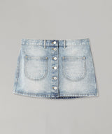 Multiflex Blue Denim Mini Skirt-courrèges-Forget-me-nots Online Store
