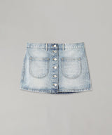 Multiflex Blue Denim Mini Skirt-courrèges-Forget-me-nots Online Store