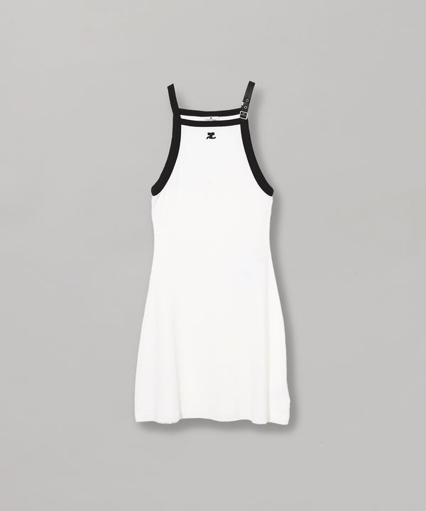 Buckle Contrast Dress-courrèges-Forget-me-nots Online Store
