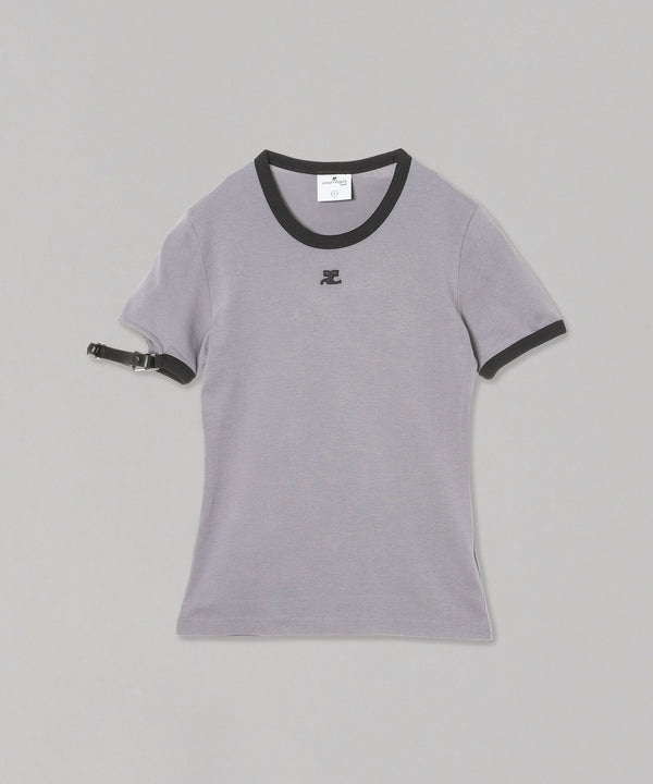 Buckle Contrast T-Shirt-courrèges-Forget-me-nots Online Store