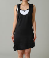 Double Buckle Satin Dress-courrèges-Forget-me-nots Online Store