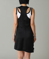 Double Buckle Satin Dress-courrèges-Forget-me-nots Online Store