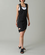 Double Buckle Satin Dress-courrèges-Forget-me-nots Online Store