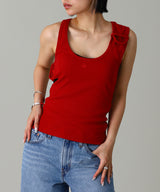 Double Buckle 90S Rib Tank Top-courrèges-Forget-me-nots Online Store