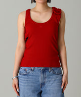 Double Buckle 90S Rib Tank Top-courrèges-Forget-me-nots Online Store