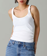 Buckle 90S Rib Tank Top-courrèges-Forget-me-nots Online Store