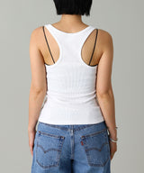 Buckle 90S Rib Tank Top-courrèges-Forget-me-nots Online Store