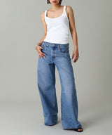 Buckle 90S Rib Tank Top-courrèges-Forget-me-nots Online Store