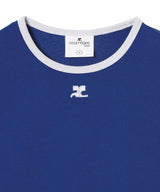Signature Contrast T-Shirt-courrèges-Forget-me-nots Online Store