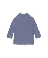 Ac Rib Knit Cropped Polo-courrèges-Forget-me-nots Online Store