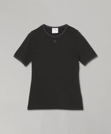 Signature Contrast T-Shirt-courrèges-Forget-me-nots Online Store