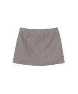 Houndstooth Buttoned Mini Skirt-courrèges-Forget-me-nots Online Store