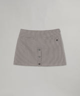 Houndstooth Buttoned Mini Skirt-courrèges-Forget-me-nots Online Store