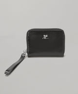 Naplack Zipped Compact Wallet-courrèges-Forget-me-nots Online Store